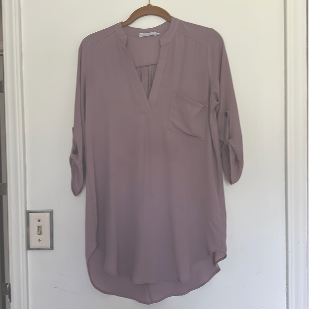 Chiffon light pink blouse